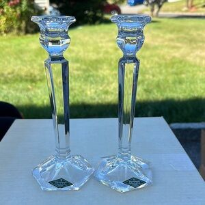 Shannon Crystal Candlestick Holders